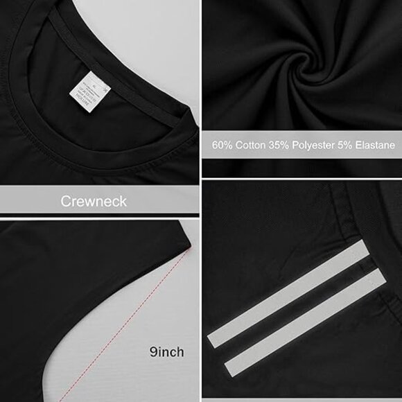 3 Pack Men's Cotton Gym Tank Tops Workout Sleeveless (NEW) - Picture 7 of 16